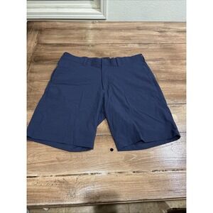 J.Crew Tech Shorts Mens 33 Black Nylon Stretch 10.5" Classic Fit Hybrid Casual